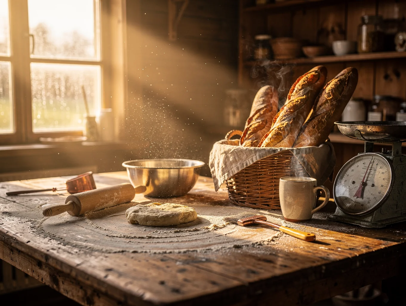 Morgenstond in de Bakkerij